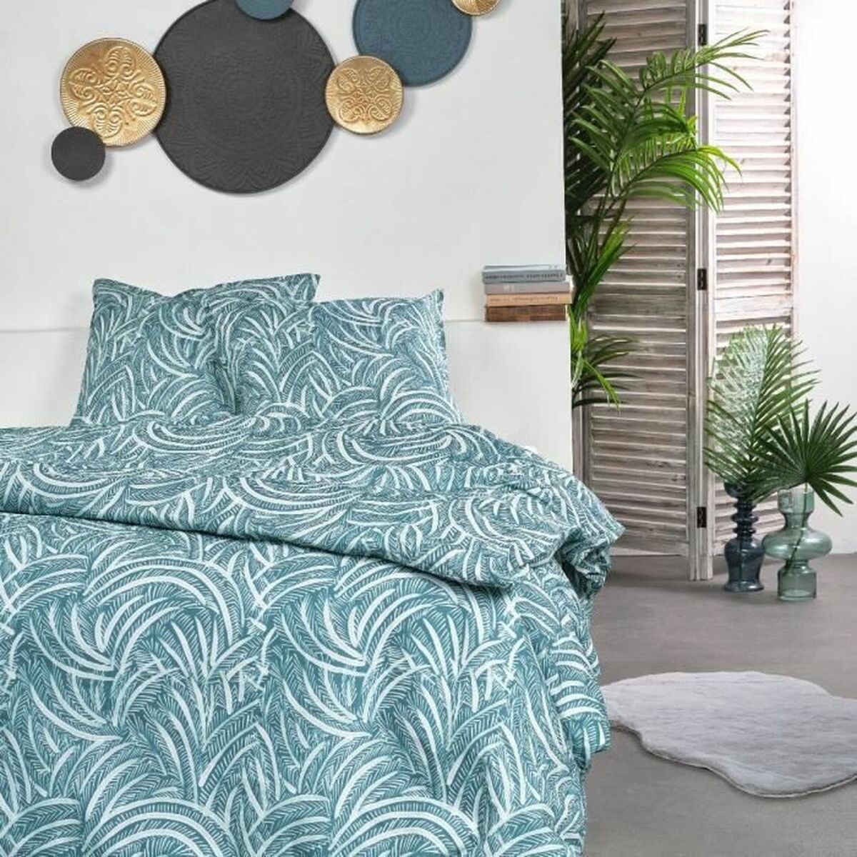 3574641194697 - Duvet cover set Sunshine 1146 Green 220 x 240 cm 3574641194697 - Duvet cover set Sunshine 1146 Green 220 x 240 cm