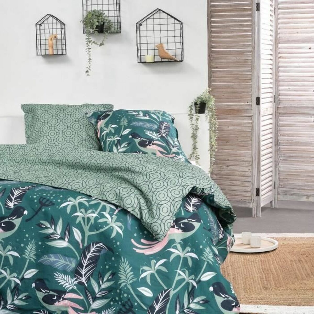 3574641194741 - Duvet cover set Greene 220 x 240 cm Green 3 Pieces