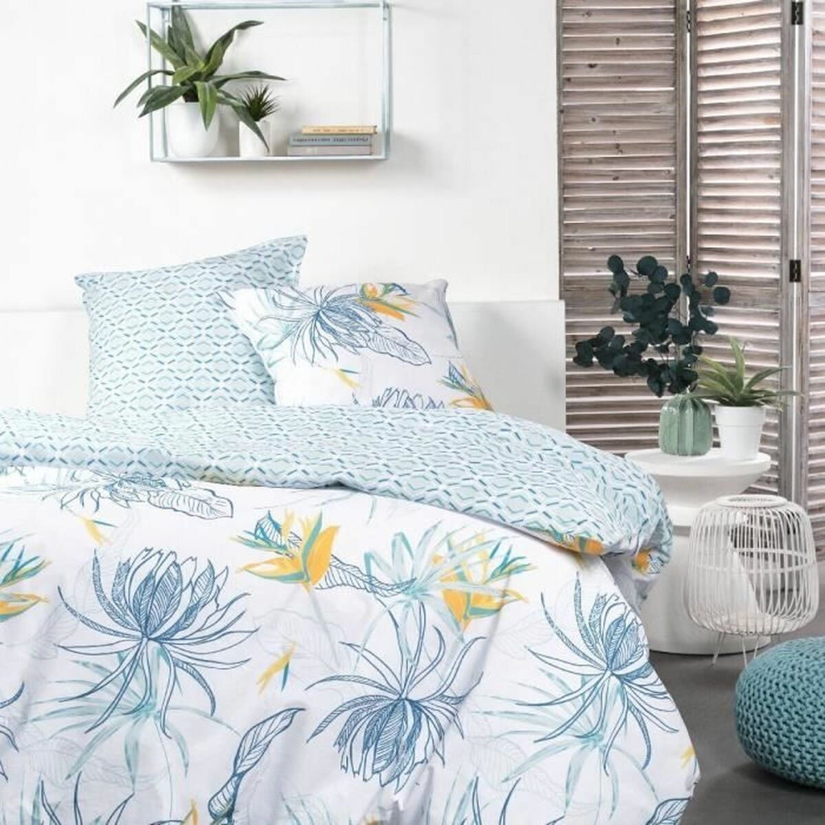 3574641194802 - Duvet cover set flowers 220 x 240 cm 3 Pieces