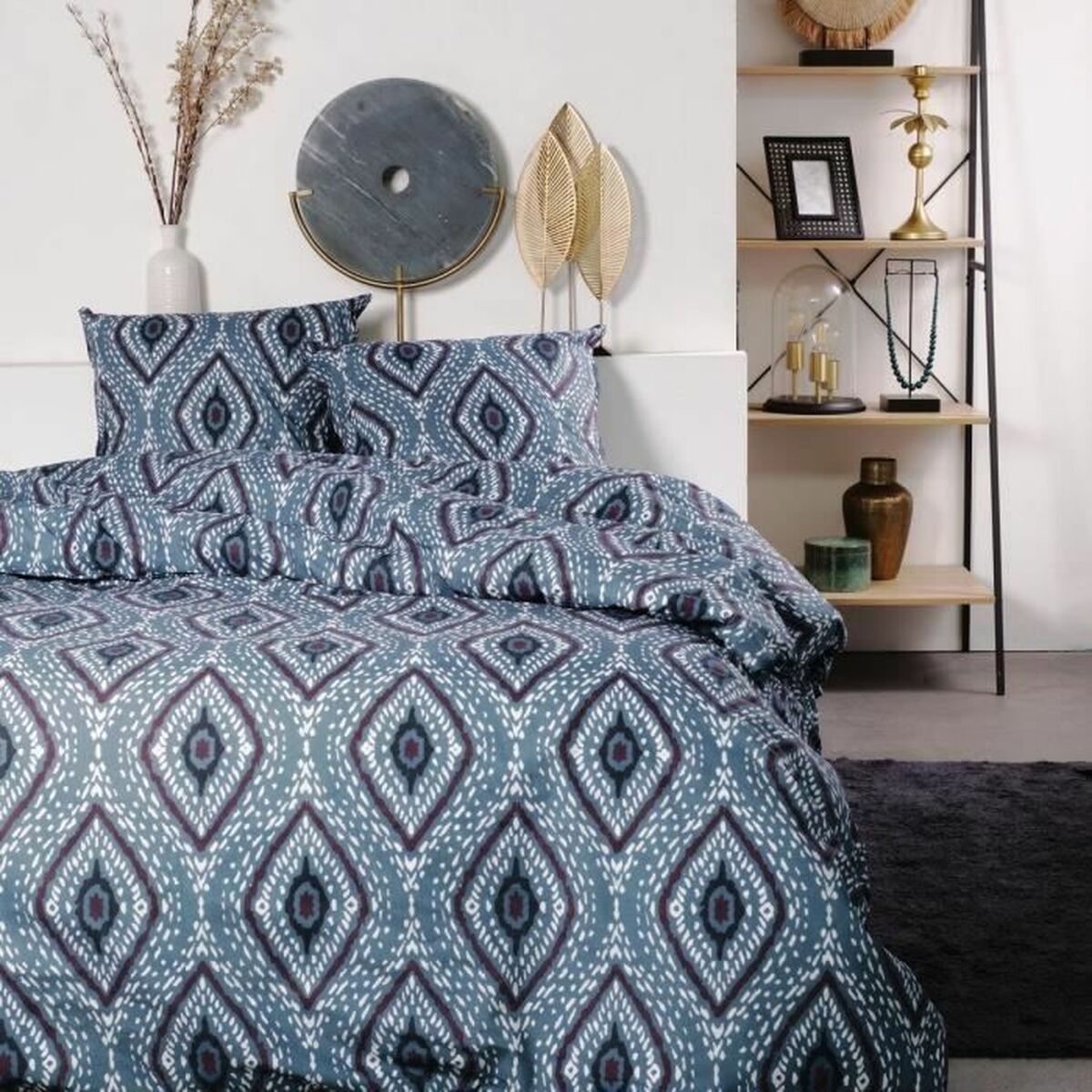 3574641203160 - Duvet cover set Romb 220 x 240 cm Blue 3 Pieces 3574641203160 - Duvet cover set Romb 220 x 240 cm Blue 3 Pieces