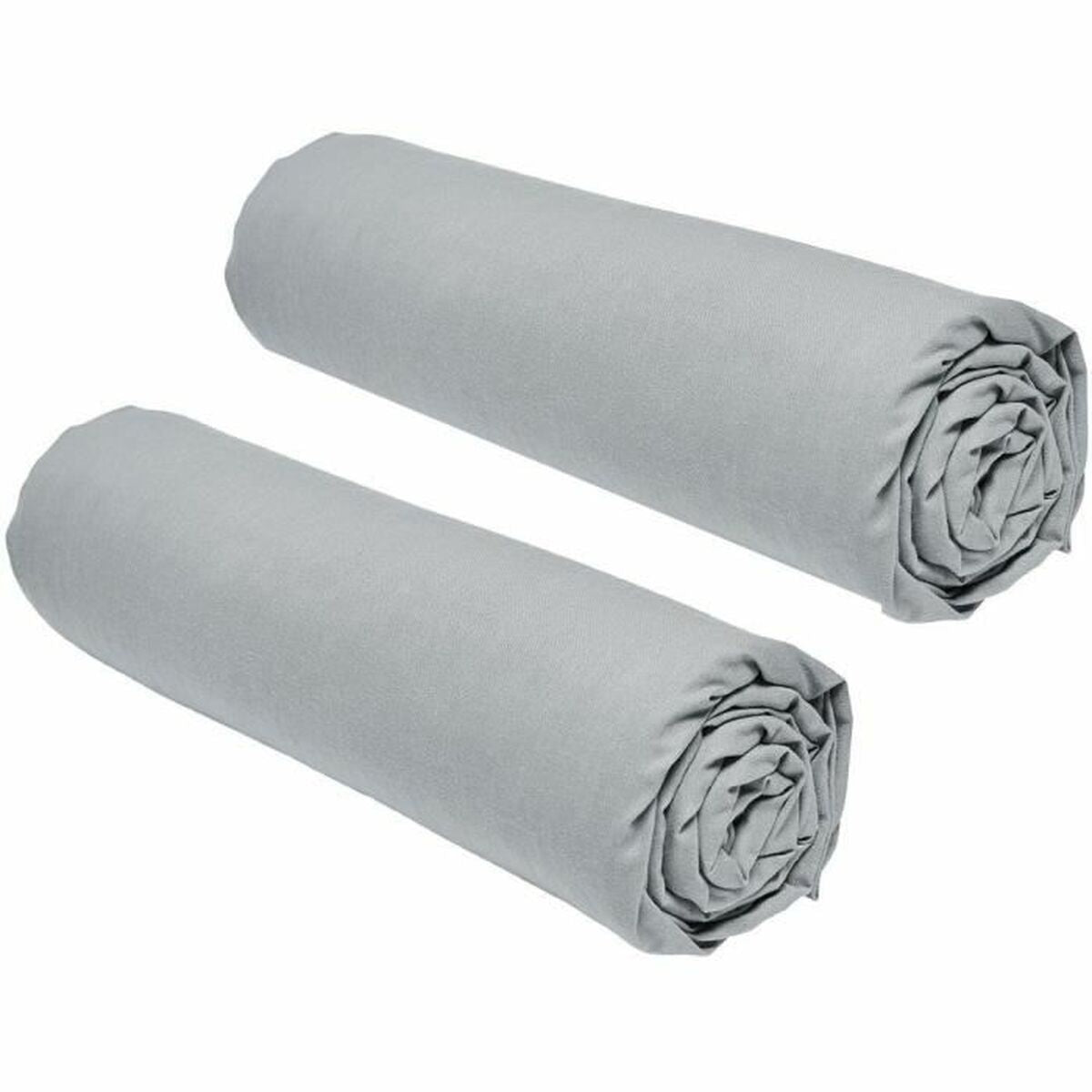 3574641214609 - Spannbettlaken 2 Einheiten 140 x 190 cm Grau