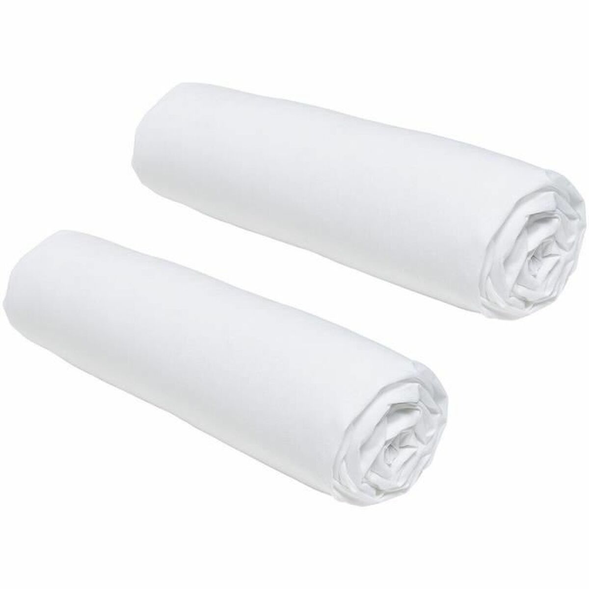 3574641214654 - Fitted sheet essential  White 160 x 200 cm