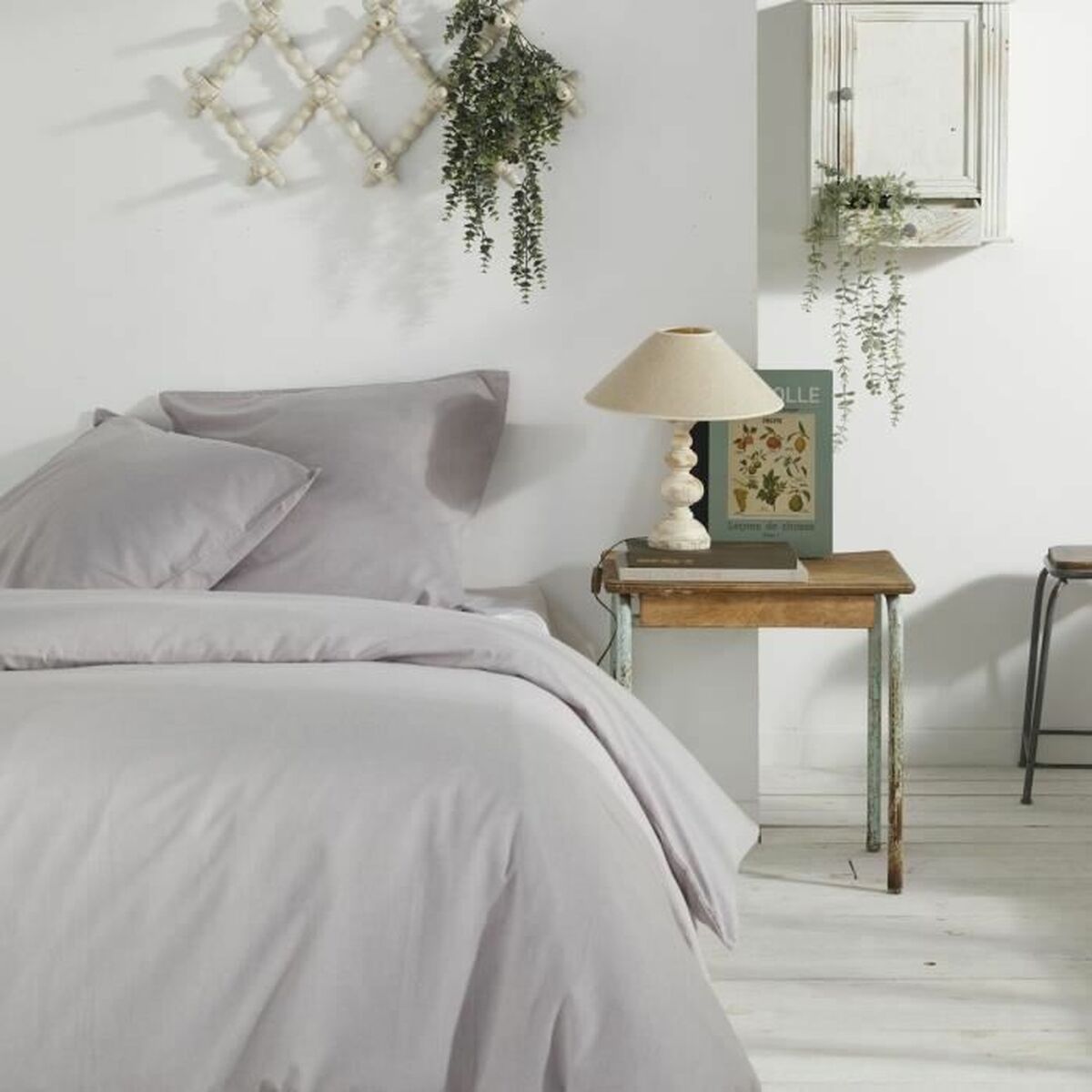 3574641221201 - Duvet cover set Light grey Super king 240 x 260 cm 3574641221201 - Duvet cover set Light grey Super king 240 x 260 cm