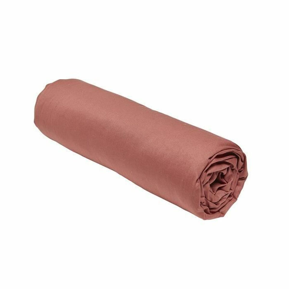 3574643501066 - Fitted bottom sheet Essential Terracotta 140 x 200 cm