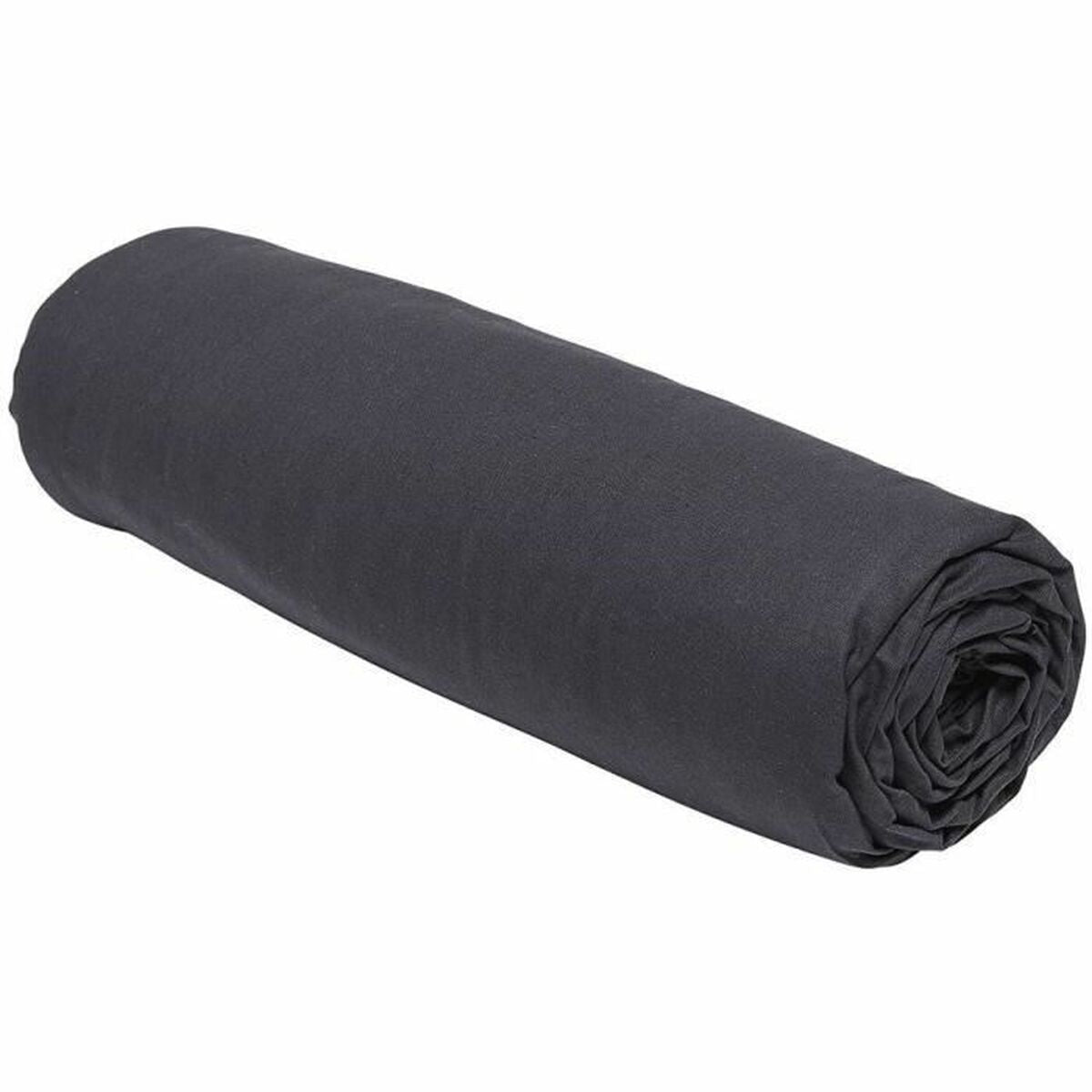3574643510037 - Fitted bottom sheet Black 180 x 200 cm