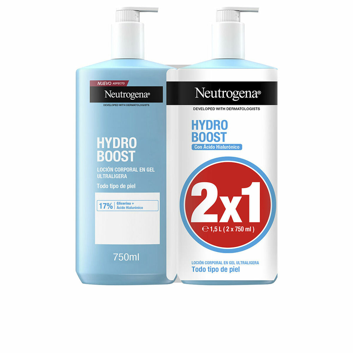 3574661785844 - Körperlotion Hydro Boost 750 ml x 2 Gel Feuchtigkeitsspendend