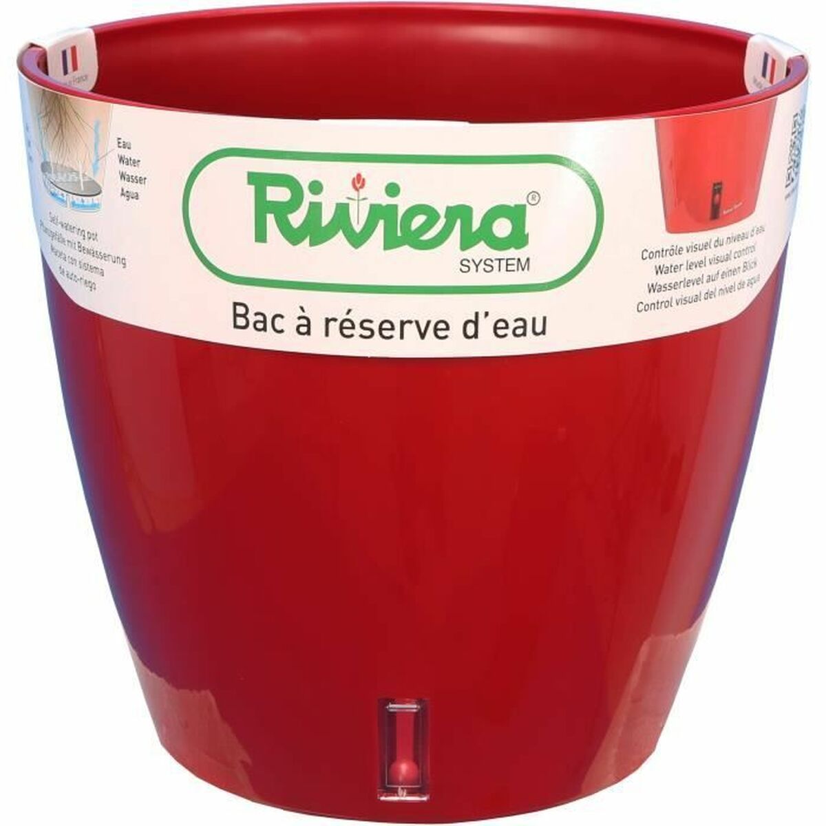 3580796336561 - Selbstbewässernder Blumentopf Mit Wasserreservoir Rot Polypropylen rund Ø 36 x 33 cm 3580796336561 - Selbstbewässernder Blumentopf Mit Wasserreservoir Rot Polypropylen rund Ø 36 x 33 cm