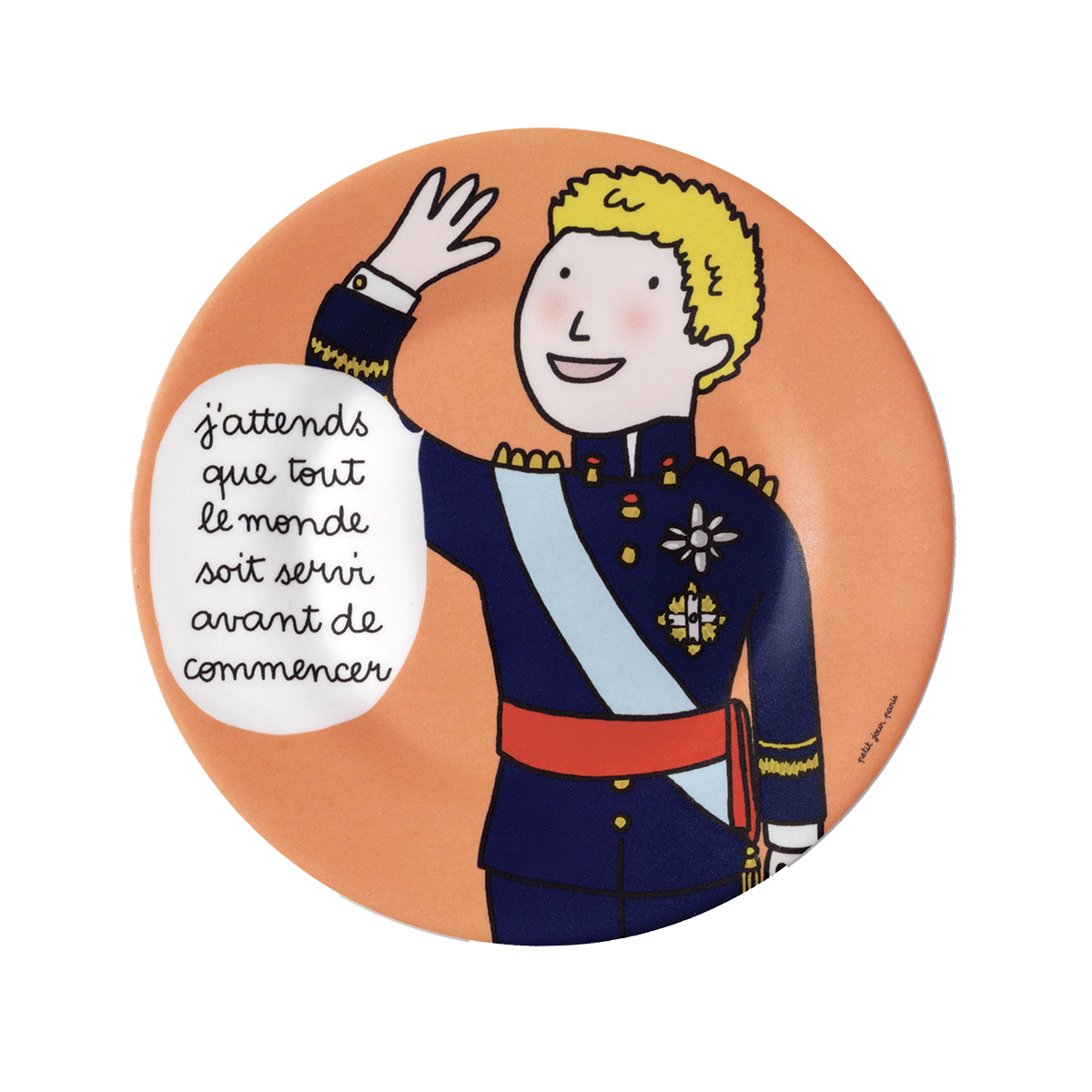 3585190049550 - Dessertteller Baby petit jour prince jattends que tout le monde