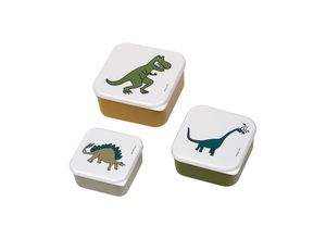 3585190289949 - Lunchbox-Set DINOSAURIER 3-teilig in bunt