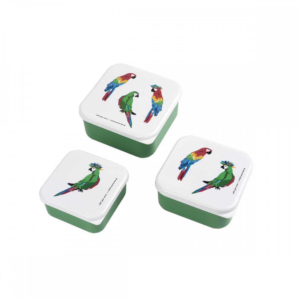 3585190519947 - Lunch box bébé petit jour les perroquets 3585190519947 - Lunch box bébé petit jour les perroquets
