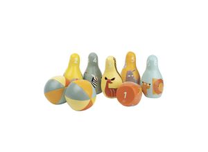 3585190544017 - Bowling-Set LA SAVANE 8-teilig in bunt