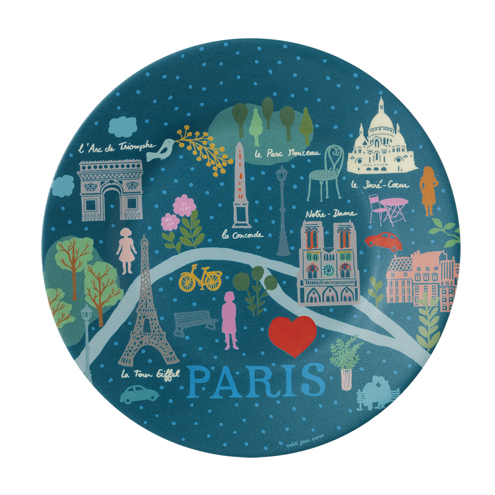 3585190579217 - Dessertteller Baby petit jour plan de paris le paris démilie