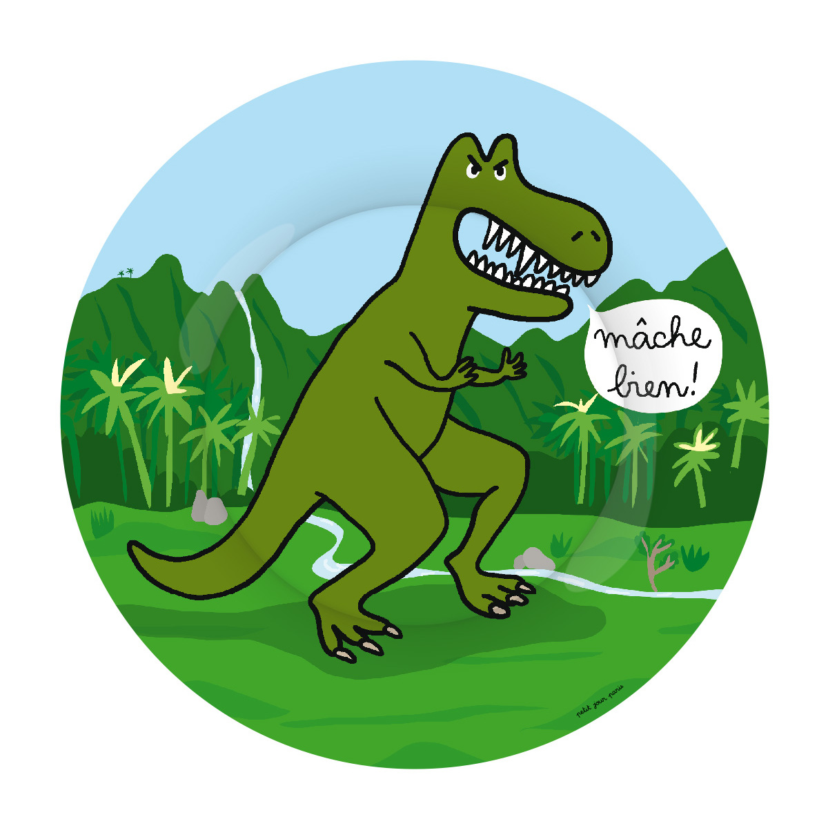 3585190869233 - Dessertteller Baby petit jour les dinosaures tyrannosaure