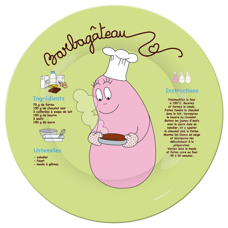 3585190869349 - Großer Kinderteller petit jour barbapapa barbagâteau 3585190869349 - Großer Kinderteller petit jour barbapapa barbagâteau