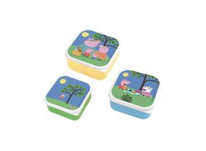 3585190969940 - Lunchbox-Set PEPPA PIG 3-teilig in bunt