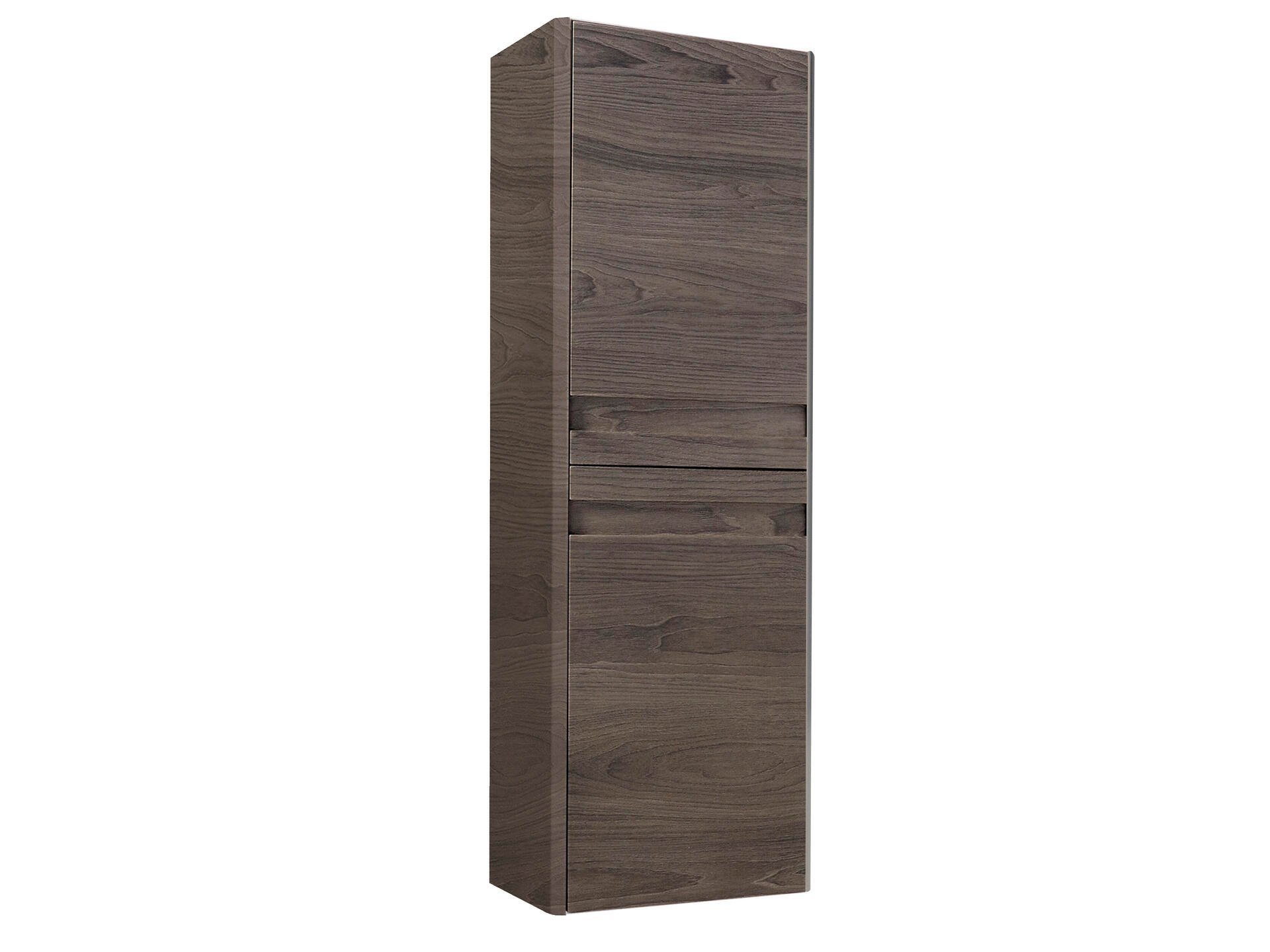 3588560340882 - Säulenschrank mit 2 Türen - 130x35x40 cm - Nussfarbe Barcelona