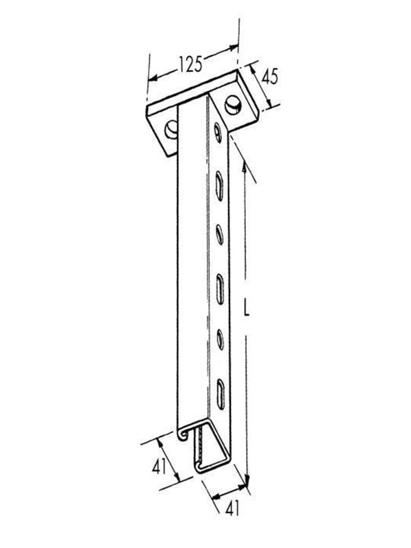 3599077691039 - Legrand P41s300hdg strut pendant 300 hdg