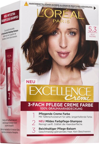 3600523714483 - LOré al Paris Excellence Creme 53 Helle Kastanie Coloration 1Stk