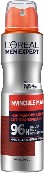 3600523715398 - LOré al Men Expert Invincible Man 96H Anti-Transpirant Deo Spray Deospray 150ml