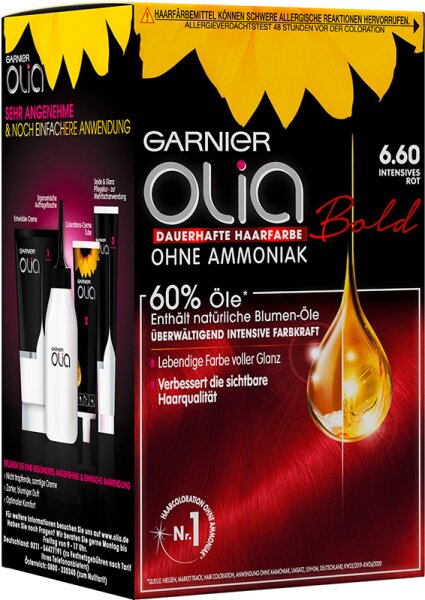 3600541250802 - Olia dauerhafte Haarfarbe 66 Intensives Rot Coloration 1Stk