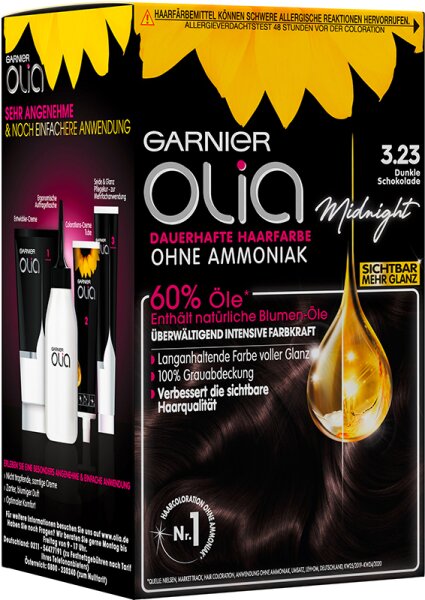 3600542306942 - Olia dauerhafte Haarfarbe 323 Dunkle Schokolade Coloration 1Stk 3600542306942 - Olia dauerhafte Haarfarbe 323 Dunkle Schokolade Coloration 1Stk