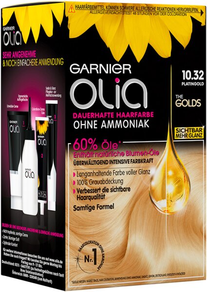 3600542408127 - Olia dauerhafte Haarfarbe Gold 1032 Platingold 1 Stk