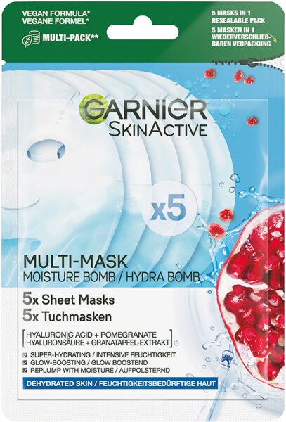 3600542413527 - SkinActive Multi-Mask Hydra Bomb Tuchmasken-Set Gesichtsmaske 95g