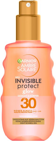 3600542444248 - Ambre Solaire Invisible Protect Glow LSF30 Sonnenschutz-Spray mit Wassermelone fü r Gesicht und Kö rper 150 ml Sonnenspray 150ml 3600542444248 - Ambre Solaire Invisible Protect Glow LSF30 Sonnenschutz-Spray mit Wassermelone fü r Gesicht und Kö rper 150 ml Sonnenspray 150ml