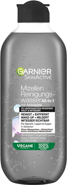 3600542450225 - SkinActive Mizellen Reinigungswasser All-in-1 Aktivkohle Gesichtswasser 400ml