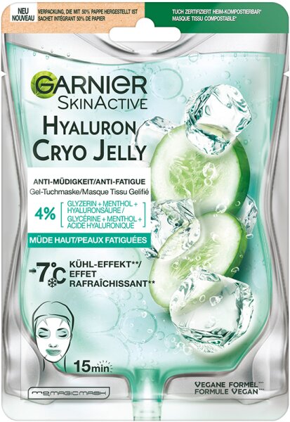 3600542500555 - SkinActive Hyaluron Cryo Jelly Anti-Mü digkeit Gel-Tuchmaske Tuchmaske 27g