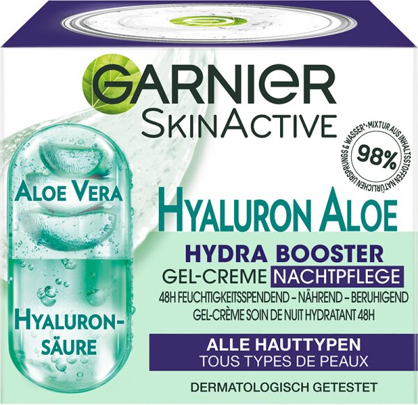 3600542562485 - SkinActive Hyaluron Aloe Hydra Booster Gel-Creme Nachtpflege Nachtcreme 50ml