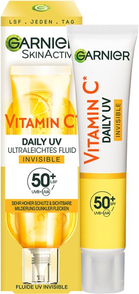 3600542595971 - SkinActive Vitamin C Daily UV Ultraleichtes Fluid Invisible LSF 50+ Gesichtsfluid 40ml