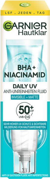 3600542597838 - Hautklar BHA + Niacinamid Daily UV Anti-Unreinheiten Fluid Invisible + Matte LSF 50+ Gesichtsfluid 40ml