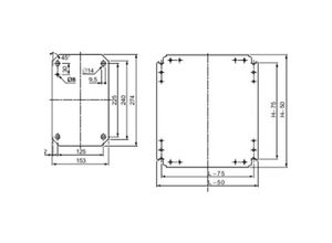 3606480183270 - NSYMM3025 Montageplatte (l x b) 300 mm x 250 mm Stahl verzinkt 1 St - Schneider Electric