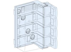 3606481867254 - PrismaSeT-P Verbindungsblock ComPacT NSX100-250 INS250 4polFesteinbauhorizontalvertikaler Sammelschiene Linergy BW Inhalt 1 St