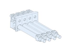 3606481867407 - PrismaSeT-P Linergy BW Sammelschienenanschlussblock 160A4poligLänge=150mm Inhalt 1 St