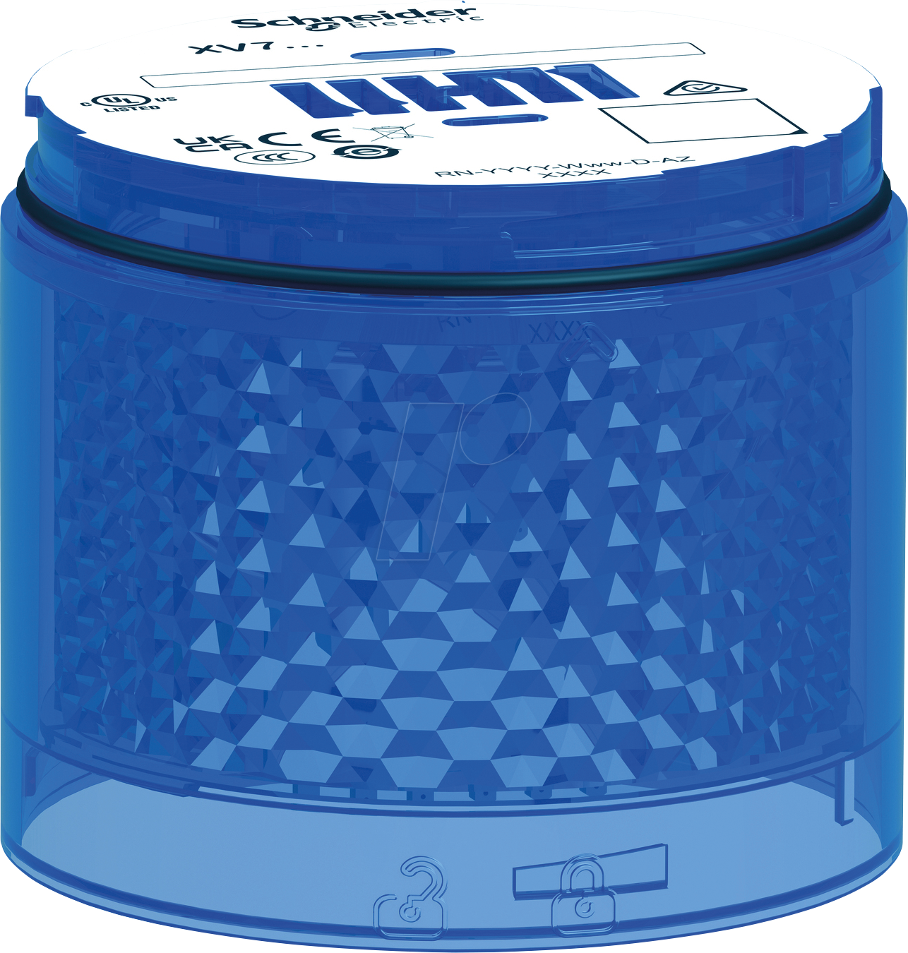 3606487129318 - XVB7C26 - Leuchtelement modular 70mm blau 24V ACDC Dauerlicht