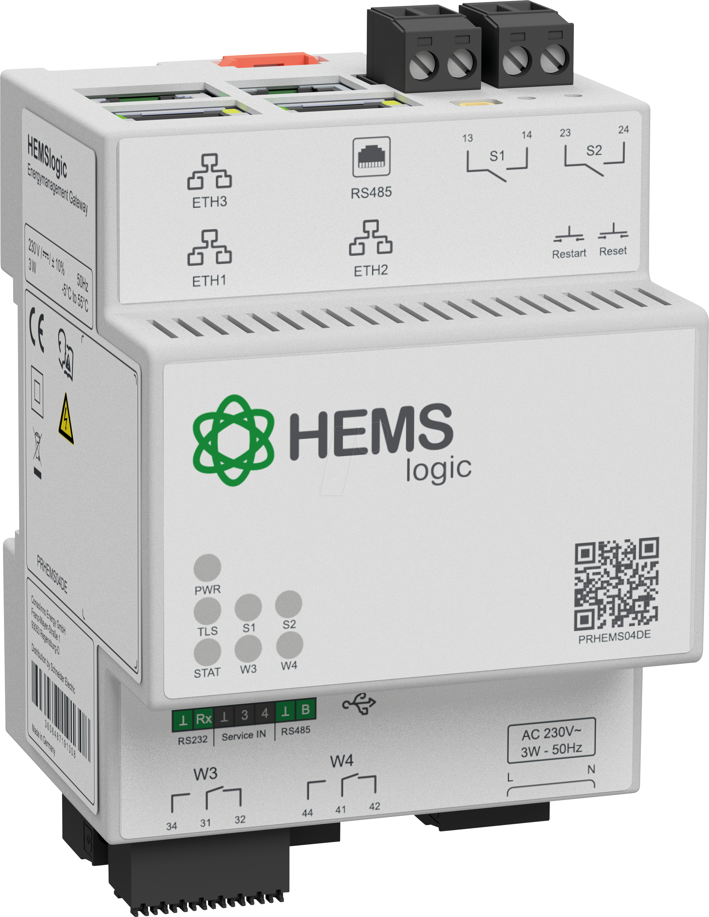 3606487191308 - PRHEMS04DE - HEMSlogic Gateway EnWG Par 14a 230V 4TE