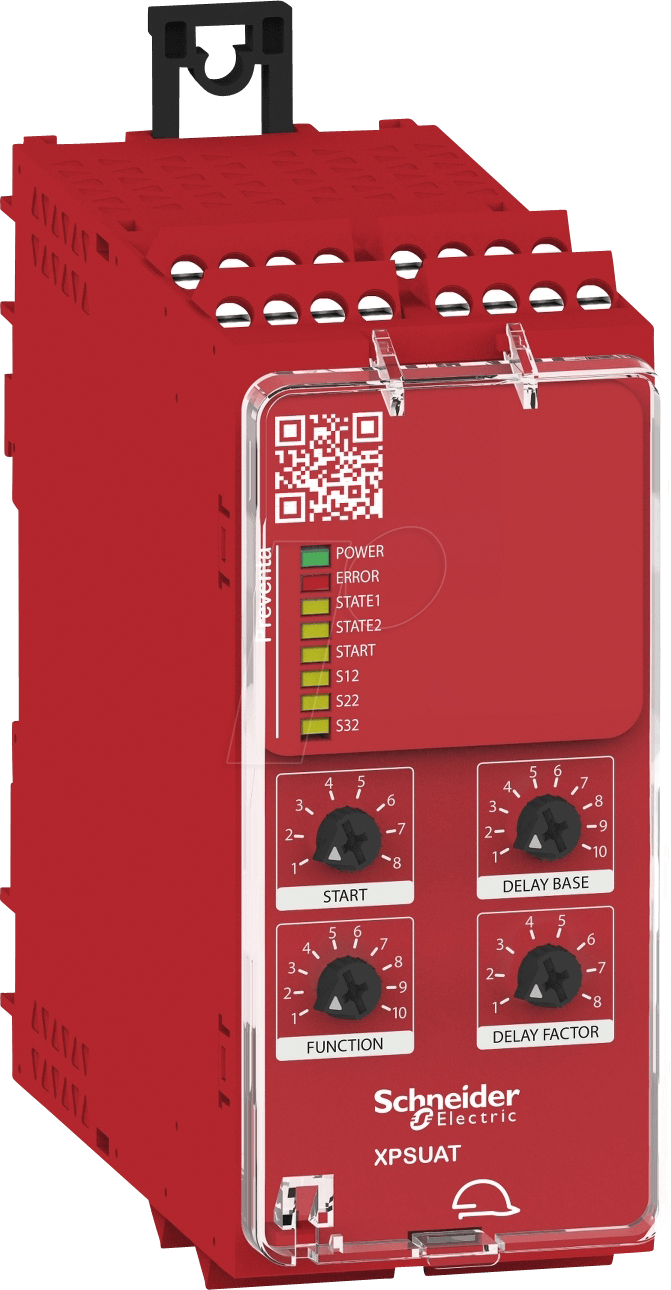 3606489601690 - Sicherheitsrelais XPSUAT13A3AP Betriebsspannung 24 V DC AC 3 Schließer 3 Schließer 1 Öffner (B x H x T) 45 x 100 x 120 mm LED-Anzeige 1