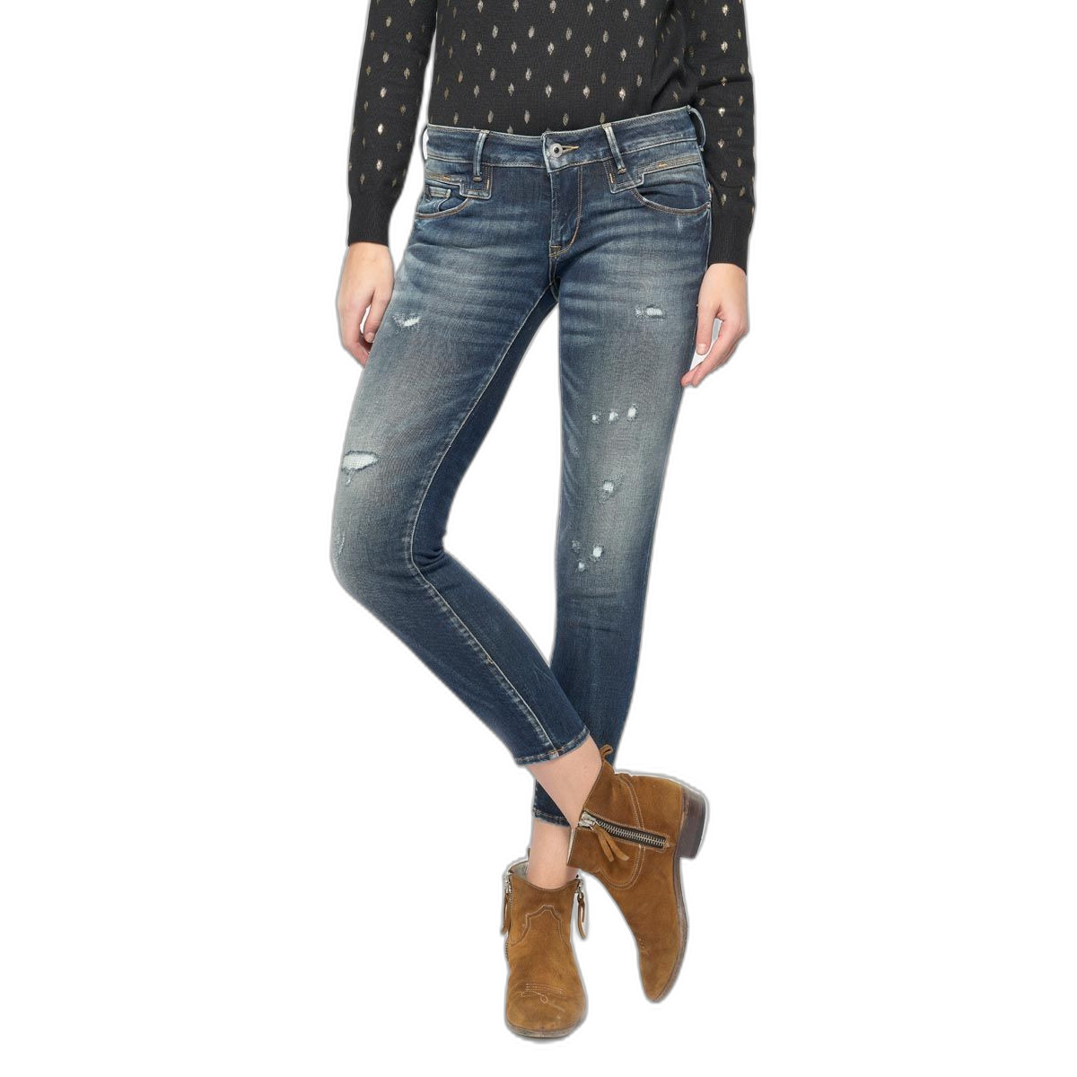 3607814100147 - Jeans 7 8 schmale hohe Taille Damen Sib Pulp Destroy N°2