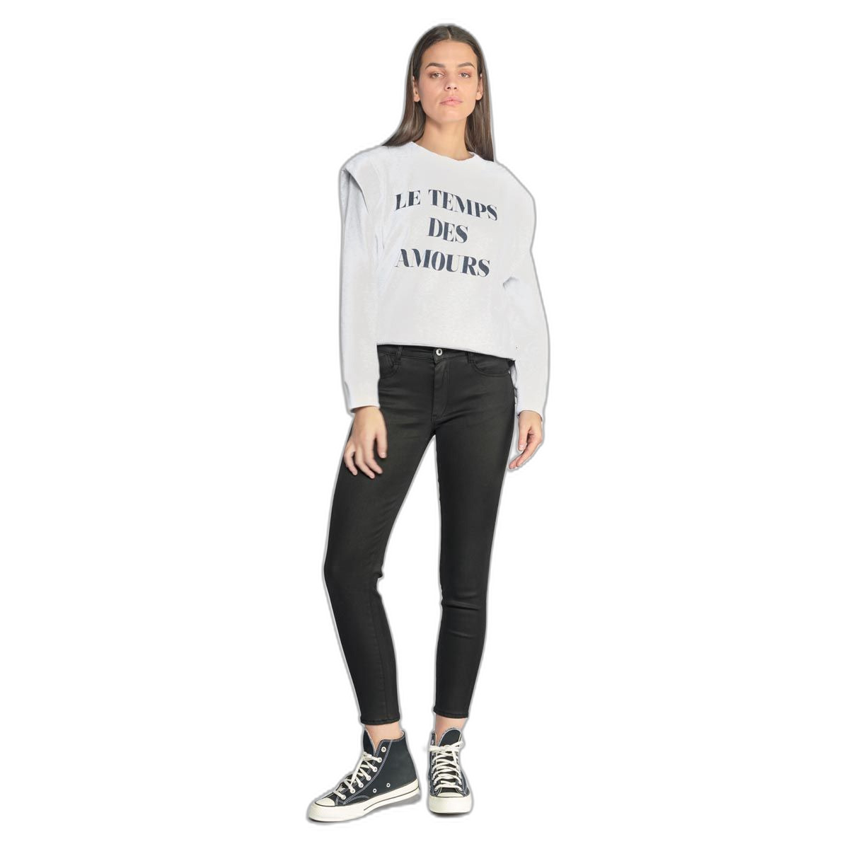 3607814246265 - Jeans 7 8 schmale hohe Taille beschichtet Frau Pulp N°0 3607814246265 - Jeans 7 8 schmale hohe Taille beschichtet Frau Pulp N°0