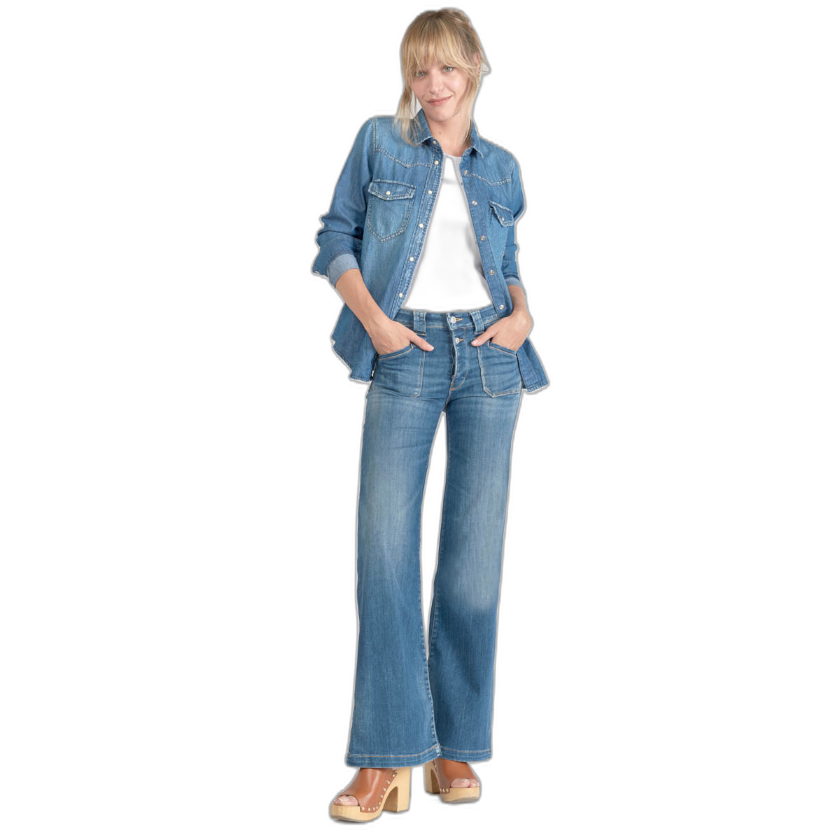 3607814283185 - Jeans hohe Taille Damen Pulp Flare Beni