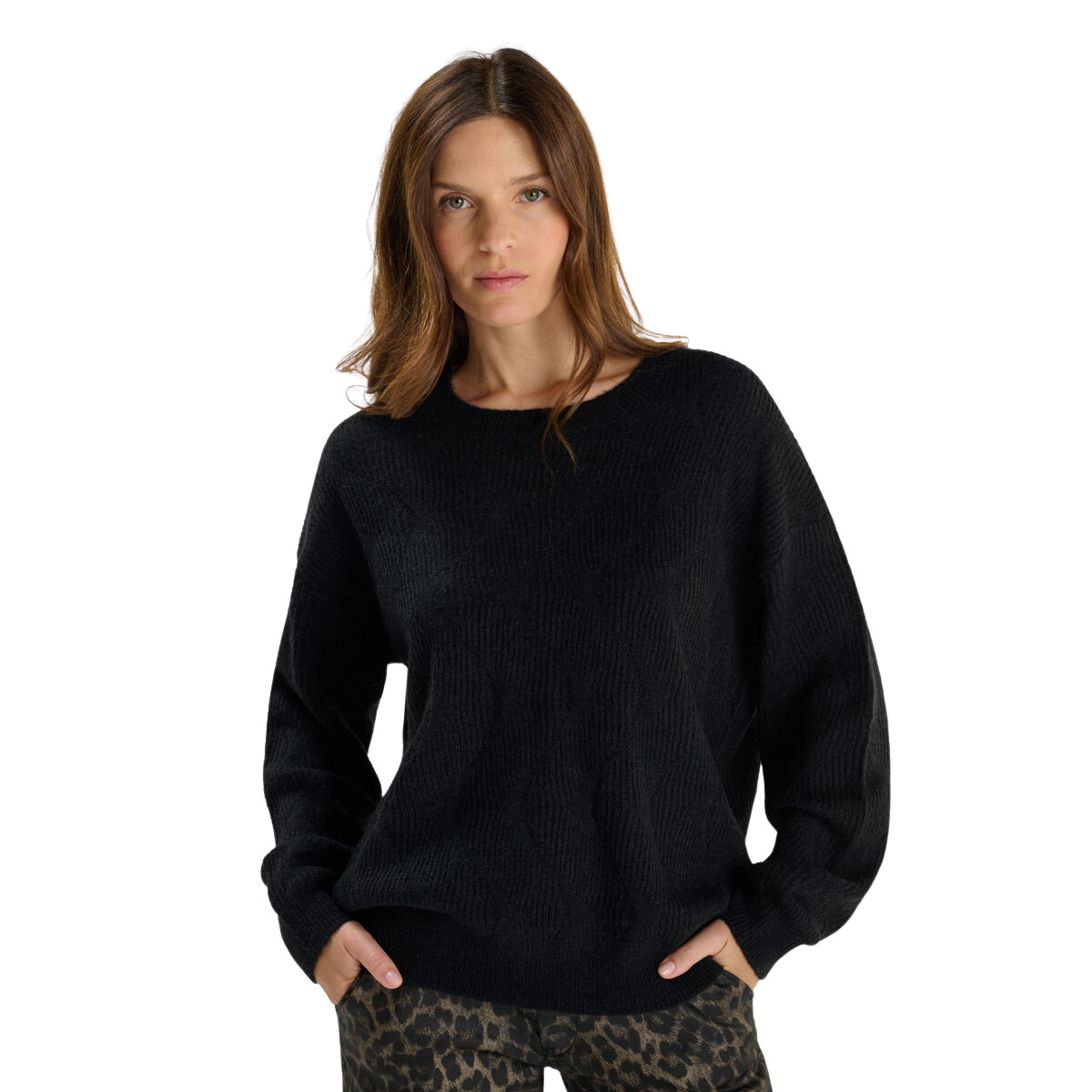 3607814636158 - Langarmpullover Damen Zelena
