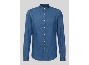 3607997210558 - Slim Fit Jeanshemd mit Button-Down-Kragen