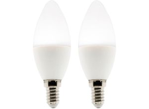 3608894545514 - - Set mit 2 LED-Kerzen E14 - 5W - Neutralweiß - 400 lm - 4000K - a+ - Zenitech