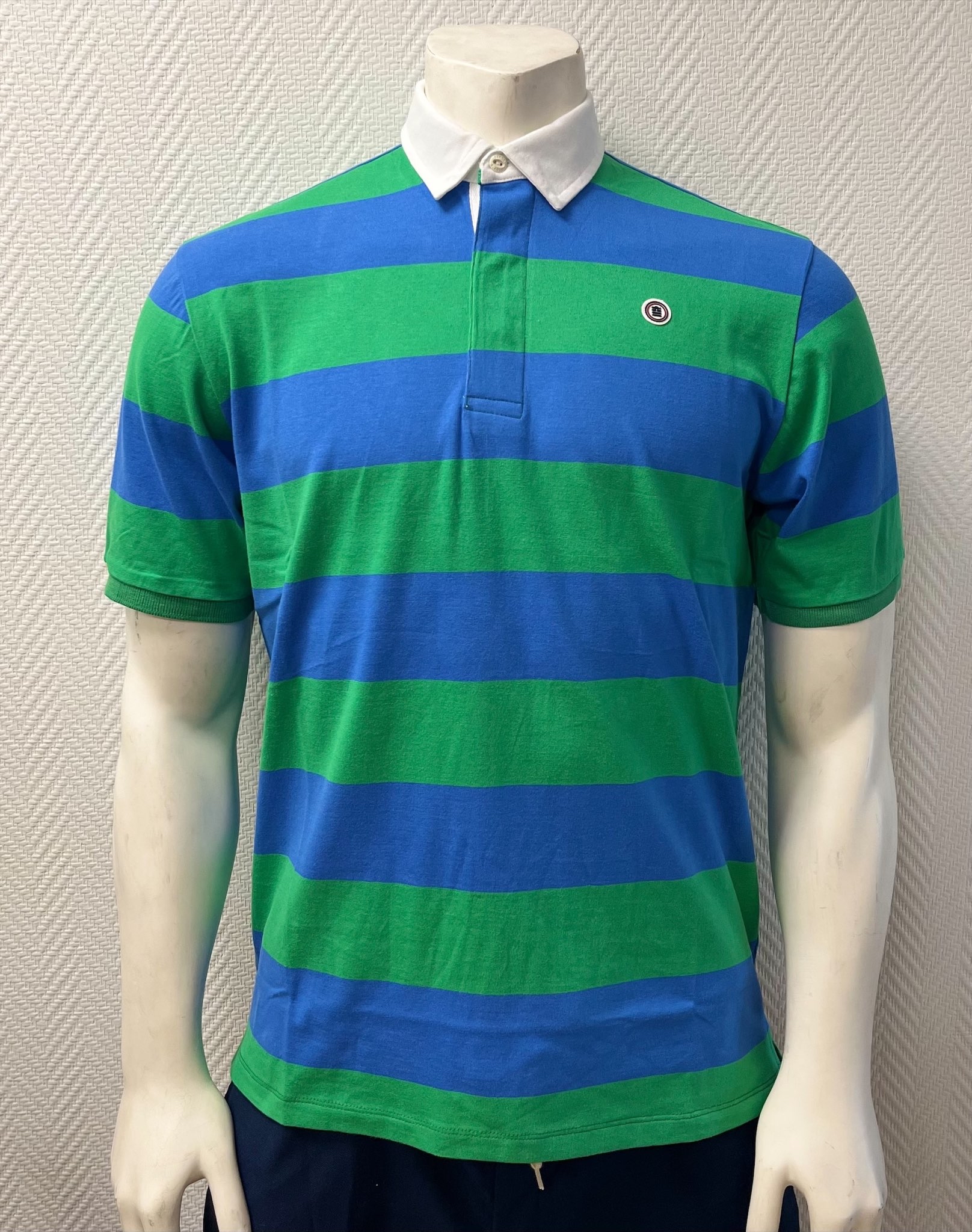 3608907664034 - Gestreiftes Poloshirt Serge Blanco