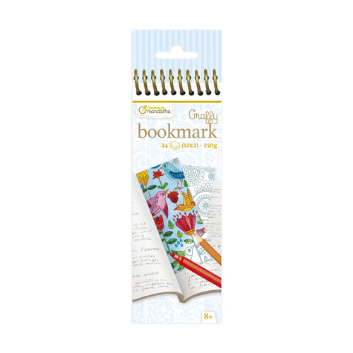 3609510520380 - Lesezeichen zum Ausmalen Graffy Mandala fleurs (x24)