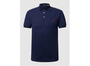 3611587247770 - - Marineblaues Stretch-Polohemd in schmaler Passform-Navy