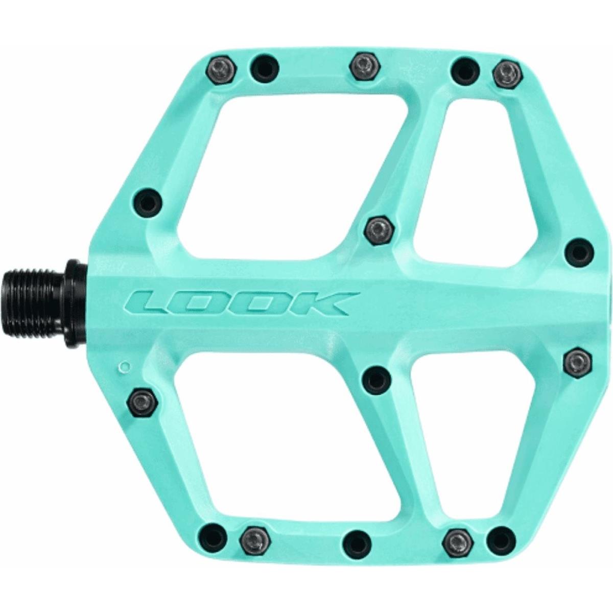 3611720201829 - MTB Flatpedale Trail Fusion Verbundstoff Blau Chromoly Achse Leicht 320g Grip