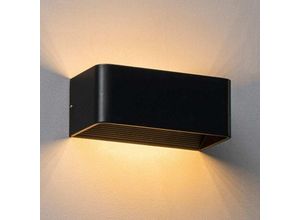 3611839015959 - Kosilum - Mattschwarze led Wandleuchte - 20 cm - Quadra